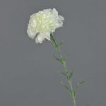 Fiore artificiale Garofano NIRUSHA, bianco, 65 cm, Ø 9 cm