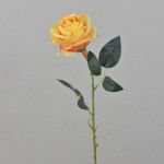 Rosa sintetica ELEAZAR, arancione, 65cm, Ø9cm
