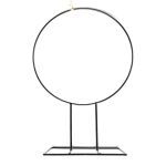 Metallring FREYDIS mit Fuß, schwarz, 40cm, Ø28cm