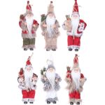 Ciondolo di Babbo Natale HALDOR, 6 pezzi, sacco regali, multicolore, 11x8x20cm