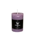 Candela a colonna AURORA, malva, 9cm, Ø5,8cm, 30h - Made in Germany