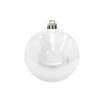 Pallina di Natale CANELA, bianco brillante, Ø20cm
