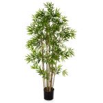 Bambù finto YAN, fusti naturali di bambù, 80cm