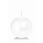 Candela a sfera MAEVA, bianca, Ø10cm, 46h - Made in Germany