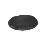 Supporto per candele rotondo in ardesia MARIANO, antracite, Ø12cm