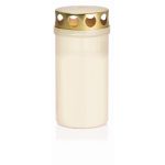 Lume da tomba CARMELIA con coperchio, bianco, 12cm, Ø6,1cm, 50h