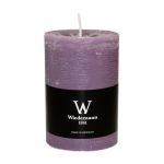 Candela a colonna AURORA, malva, 14cm, Ø10cm, 100h - Made in Germany