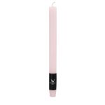 Candela lunga AURORA, rosa chiaro, 27cm, Ø2,2cm, 10h - Made in Germany