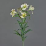 Alstroemeria di plastica AUBERTA, verde-bianco, 75cm, Ø6cm