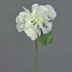 Ortensia di plastica CHIDORI, bianco-verde, 30cm, Ø13cm