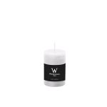 Candela a colonna / Candela di cera AURORA, bianco, 9cm, Ø5,8cm, 30h - Made in Germany