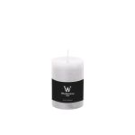 Candela a colonna / Candela di cera AURORA, bianco, 10cm, Ø6,8cm, 42h - Made in Germany