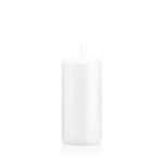 Candela votiva / Candela a colonna MAEVA, bianco, 15cm, Ø7cm, 63h - Made in Germany
