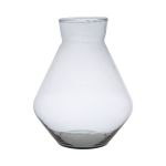 Vaso da fiori RAMUNDA in vetro, riciclato, trasparente, 25cm, Ø19cm