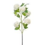 Ramo di viburnum artificiale FONTE, crema, 75cm