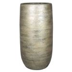 Vaso di ceramica AGAPE granulato, oro, 50cm, Ø24,5cm