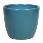 Piccolo vaso da fiori TEHERAN BASAR, ceramica, blu oceano, 8,5cm, Ø10,5cm