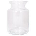 Portalumino in vetro HANNA OCEAN, trasparente, 20cm, Ø14cm