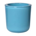 Vaso per candele NICK in vetro, blu turchese, 7,5cm, Ø7,5cm