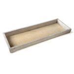 Vassoio rettangolare in legno MARTAL, naturale e leggermente sbiancato, 60x20x4cm
