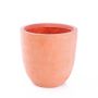 Vaso in plastica AINA, zona trasversale, terracotta, 40cm, Ø40cm