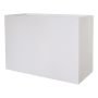 Fioriera rettangolare NALTIS in plastica, bianca, 100x40x70 cm