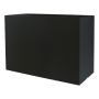 Fioriera rettangolare NALTIS in plastica, nera, 100x40x70 cm