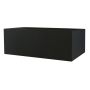 Fioriera rettangolare NALTIS in plastica, nera, 100x40x41 cm