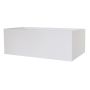 Fioriera rettangolare NALTIS in plastica, bianca, 100x40x41 cm