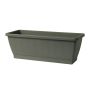 Fioriera da balcone OPHIRA in plastica riciclata, serbatoio d’acqua, sottovaso, verde salvia, 49,5x19,5x17,5 cm