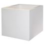 Vaso da fiori TALVEN in plastica, bianco, 50x50x50 cm