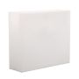 Vaso da fiori ERVOK in plastica, con LED, bianco, 80x25x70 cm