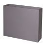 Vaso da fiori ERVOK in plastica, grigio, 80x25x70 cm