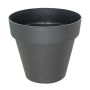 Vaso rotondo VINAYA in plastica, con fori, antracite, 71,5 cm, Ø 80 cm