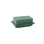 OASIS® Spugna da composizione umida rettangolare per composizioni floreali, in vaschetta di Papercompound, verde, 13x9x5 cm