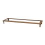 Base per piante in acciaio Corten NALUKO con piedini, marrone ruggine, 93x25x8cm
