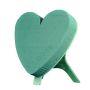 OASIS® Schiuma da infilaggio a umido a forma di cuore, decorazioni per matrimoni, base in legno Bioline, supporto in legno, verde, 23x21x6 cm