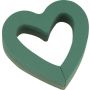 OASIS® Schiuma da infilaggio a umido Cuore aperto, decorazioni nuziali, base in schiuma rigida Foam Frames, verde, 25x24x6 cm