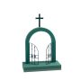OASIS® schiuma da infioratura umida "Porta del cielo", composizioni floreali funebri, base in schiuma rigida Foam Frames, verde, 46x51x5 cm