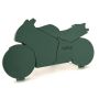 OASIS® Spugna da composizione a umido a forma di moto, base in legno Bioline, supporto in legno, verde, 80x45x6cm