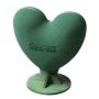 OASIS® Spugna da infioratura a umido Cuore 3D, decorazioni per matrimoni, supporto in legno Bioline, verde, 30x28x17 cm
