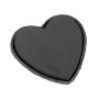 OASIS® Black Ideal schiuma da composizione a umido a forma di cuore, vaschetta in carta riciclata Biolit, nera, 34x33x5,5 cm