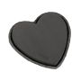 OASIS® Black Ideal schiuma da composizione a umido a forma di cuore, vaschetta in carta riciclata Biolit, nera, 28x25,5x4 cm