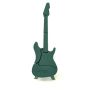 Spugna da infioritura a umido OASIS® a forma di chitarra elettrica, base in legno Bioline, supporto in legno, verde, 80x25x6cm