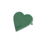 OASIS® Schiuma da infioratura a umido a forma di cuore, decorazioni per matrimoni, base in schiuma rigida EcoBase, bastoncini di sostegno, verde, 30x29x4,5 cm