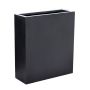 Cassetta portafiori CHANKY in Fiberstone, nera, 100x30x80cm