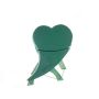 OASIS® schiuma da infioratura a forma di cuore con coda, decorazioni per matrimoni, base in legno Bioline, supporto in legno, verde, 50x48x5cm