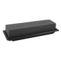 OASIS® Black Ideal, spugna da composizione a umido rettangolare per composizioni floreali, in vaschetta in Papercompound, nera, 25x9x5cm