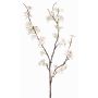Ramo finto di fiori di melo LOUISA, fiorito, crema-bianco, 80cm, Ø3-4cm