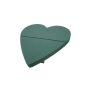 OASIS® Schiuma da composizione a umido a forma di cuore, decorazioni per matrimoni, base in legno Bioline, supporto in legno, verde, 52x52x5 cm